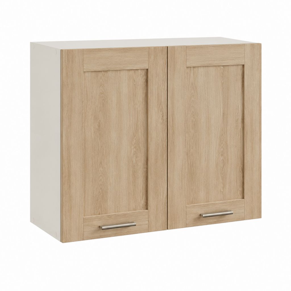 Küchenhängeschrank mit 2 Türen Eiche Sonoma Spanplatte rechteckig 80 x 72 x 32 cm