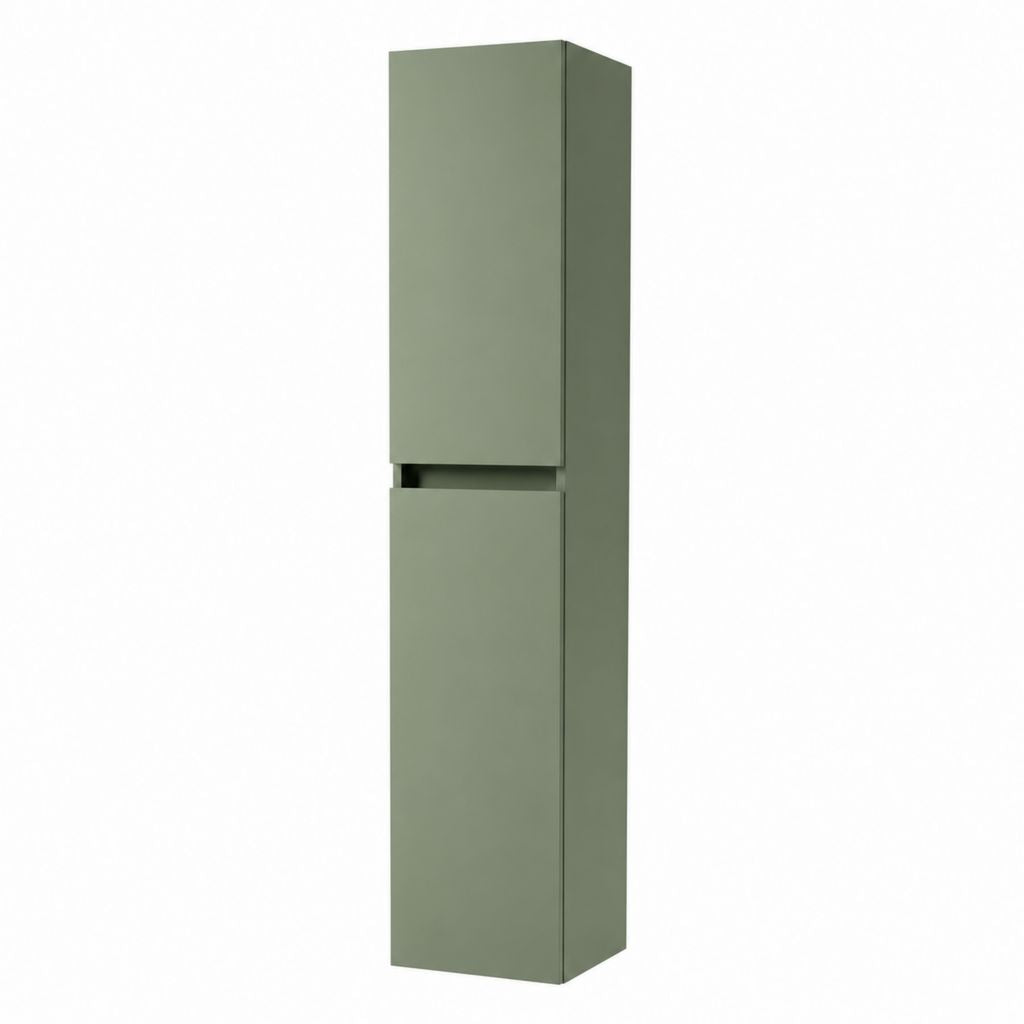 Badezimmer Hochschrank Salbeigrün MDF rechteckig 30 x 30 x 170 cm